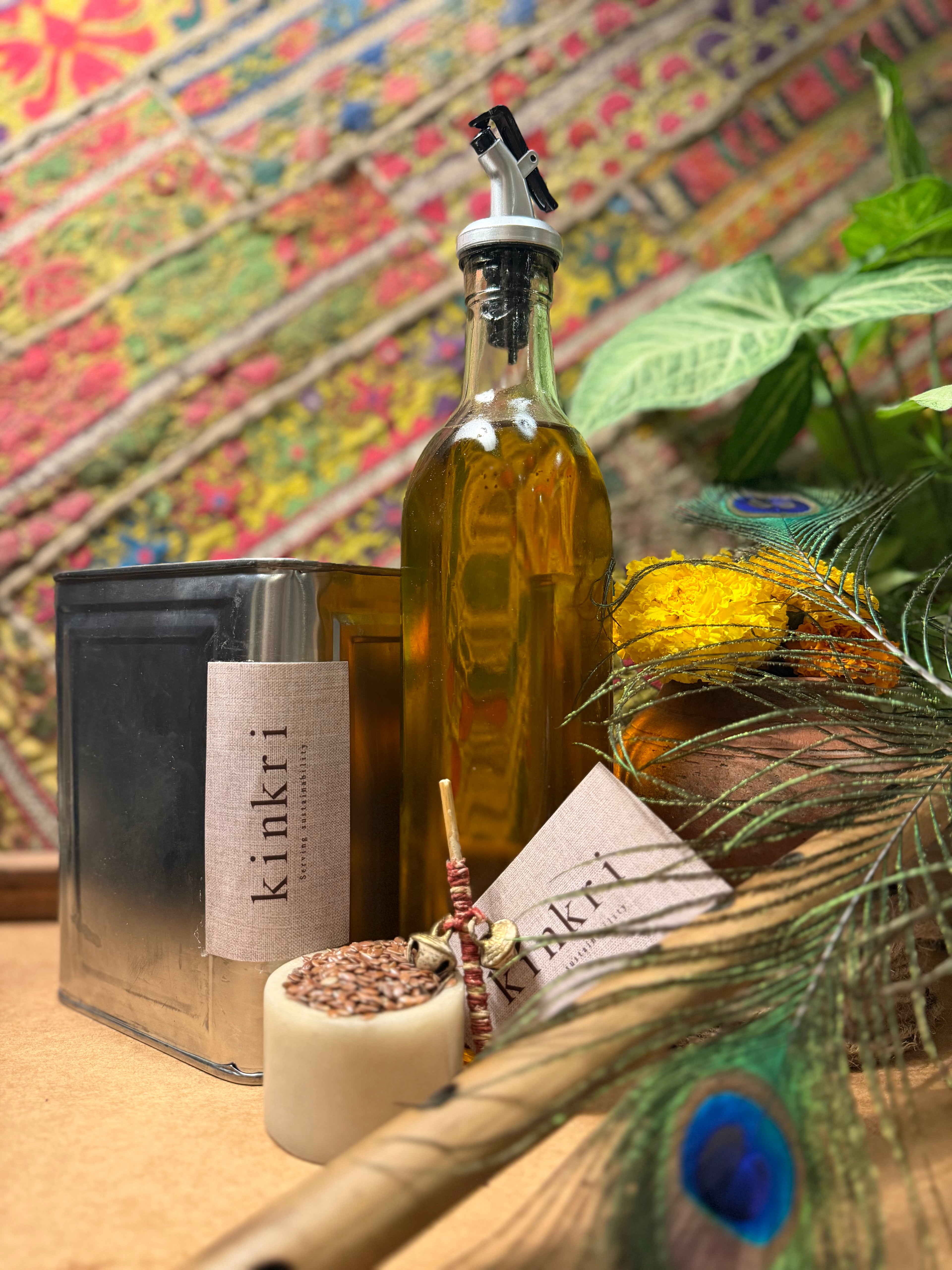 Flaxseed Wood Pressed Oil (Alsi ka Tel)